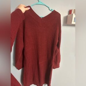Red Sweater Dress